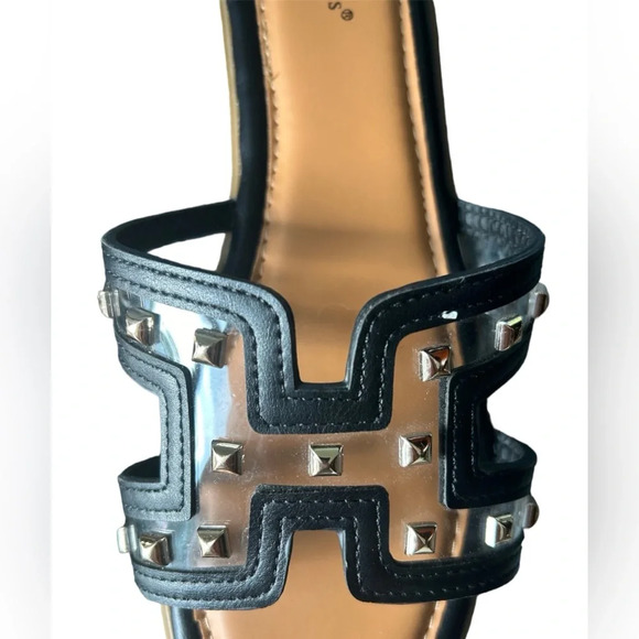 PIERRE DUMAS EMPRESS-20 SANDAL IN BLACK SIZE 10 - Picture 5 of 7